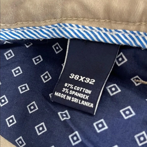 Daniel Cremieux Men’s Khaki Tan Chinos Pants Straight Leg Size 38x32 - Picture 7 of 13